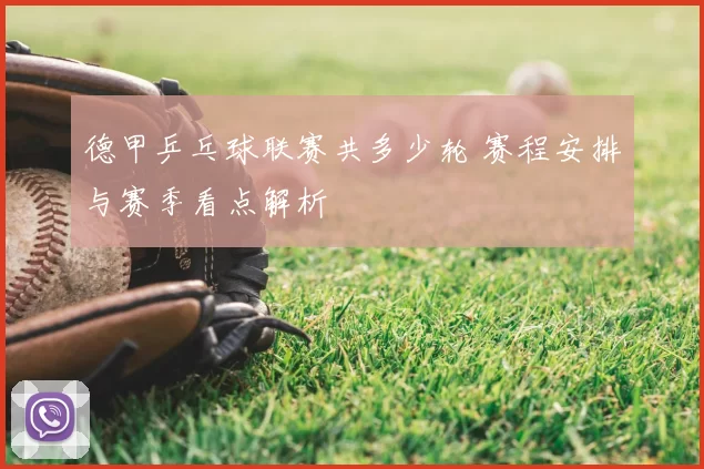 德甲乒乓球联赛共多少轮 赛程安排与赛季看点解析