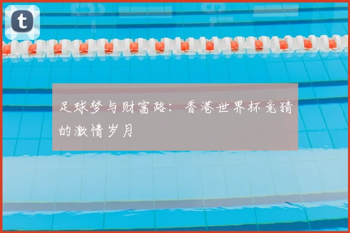 足球梦与财富路:香港世界杯竞猜的激情岁月