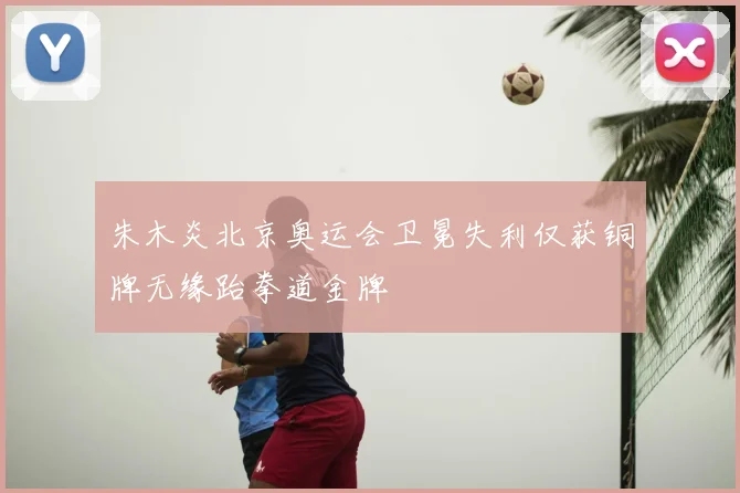 朱木炎北京奥运会卫冕失利仅获铜牌无缘跆拳道金牌